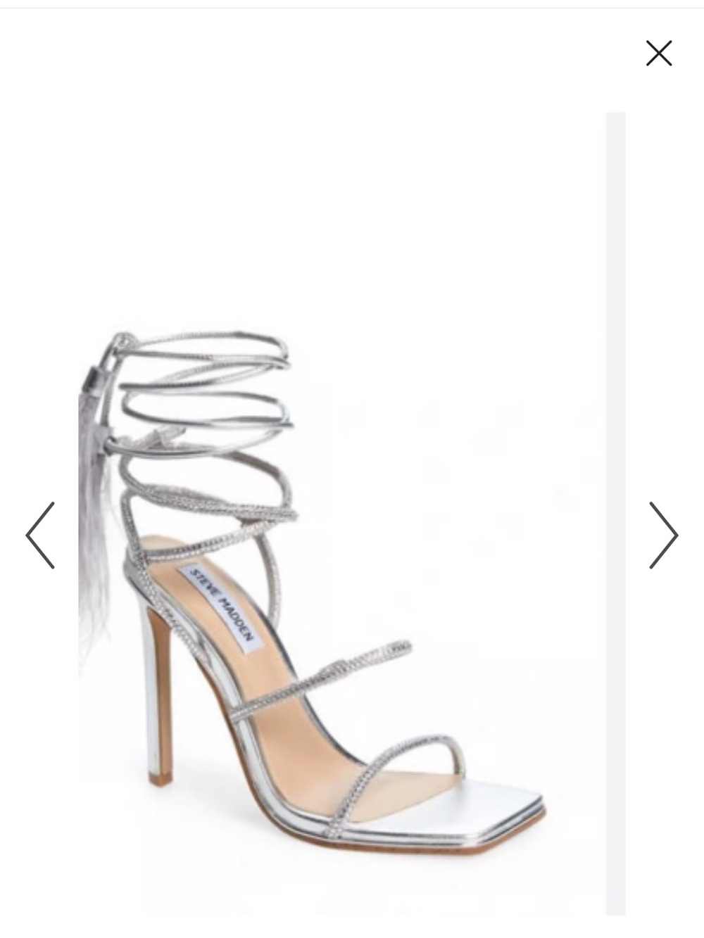 Steve Madden Silver Heels